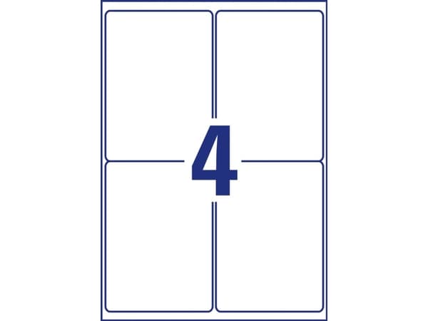 Avery L7786-25 99,1 x 139 mm, A4, Transparent Avery L7786-25 Gennemsigtige etiketter giver et stilfuldt og næsten usynligt udseende på dine produkter