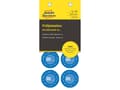 Pikkukuva 5 / 5: Blå inspektionsetiket Ø30 mm med årstal 20__ til selv at udfylde, Vinyl Blå - (10 ark x 8 stk.)