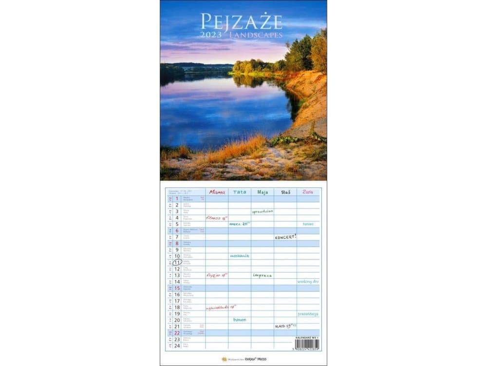 Calendar 2023 Multi-panel - Landscapes