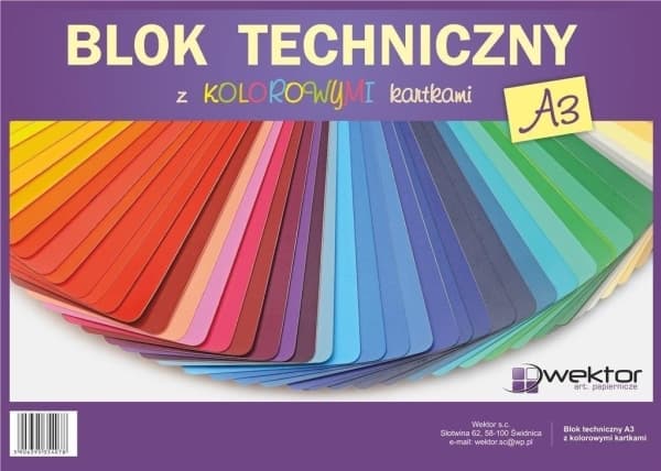 Vektoripiirustuslohko A3/8K väri (10 kpl)