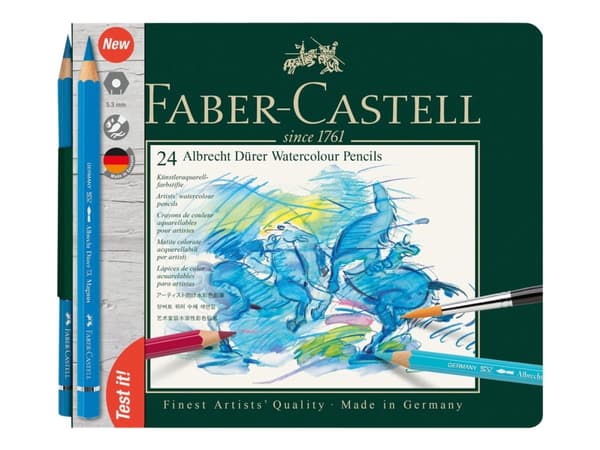 Faber-Castell ALBRECHT DÜRER - Värikynä - permanentti - valikoituja värejä - 3,8 mm (24 kappaleen pakkaus)
