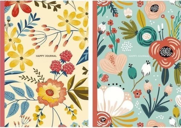 Notebook A5/48k dotted Sketch & note Happy journal