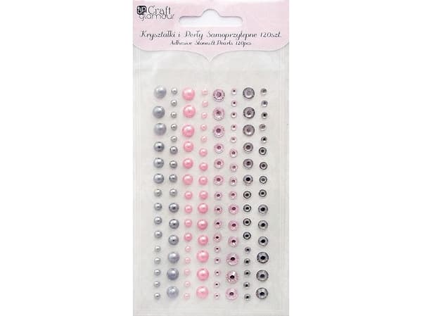 DP Craft Itseliimautuvat kristallit ja helmet 120 kpl Modern Chic