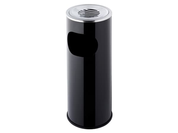 Helit H2516095, Rund, 1,5 l, Svart, Plast, Stål, 25 cm, 605 mm