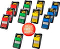Miniatyrbilde 4 av 5: Post-it Index 680-P10+2 - Indeksflagg med dispenser - 25.4 x 43.2 mm - 600 ark (12 x 50) - gul, blå, grønn, rød (en pakke 12)