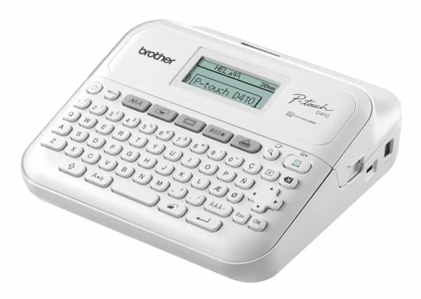 Brother P-Touch PT-D410 - Etikettmaker - S/H - termotransfer - 18 mm bredde - 180 dpi - inntil 20 mm/sek - USB - kutter - utskriftsforhåndsvisning, s