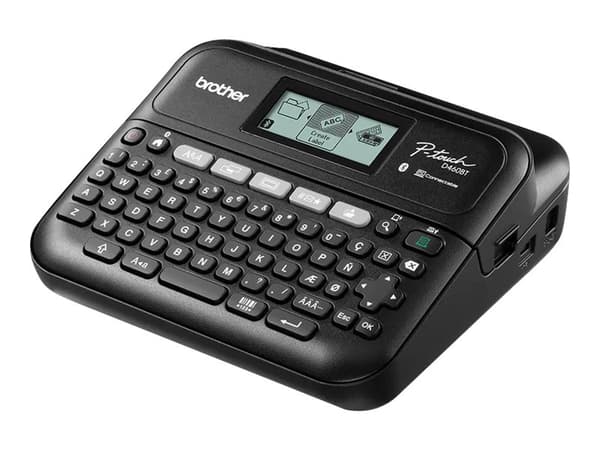 Brother P-Touch PT-D460BTVP - Etikettskrivare - svartvit - termisk överföring - 18 mm bred - 180 dpi - upp till 30 mm/sek - USB 2.0, Bluetooth 5.0 -