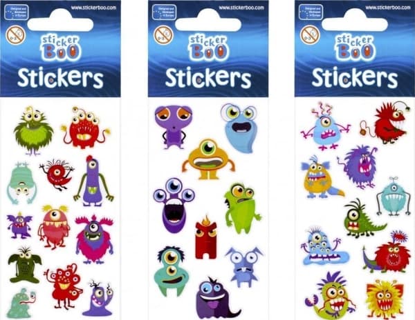 STICKERBOO STICKER 66X180 S-BOO MONSTERS PBH 120/1800