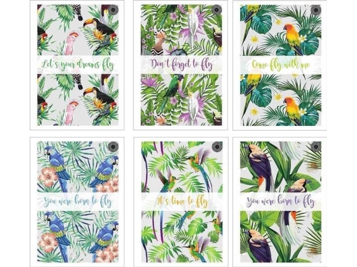 Notebook A5/80K Fowl line (5 items)