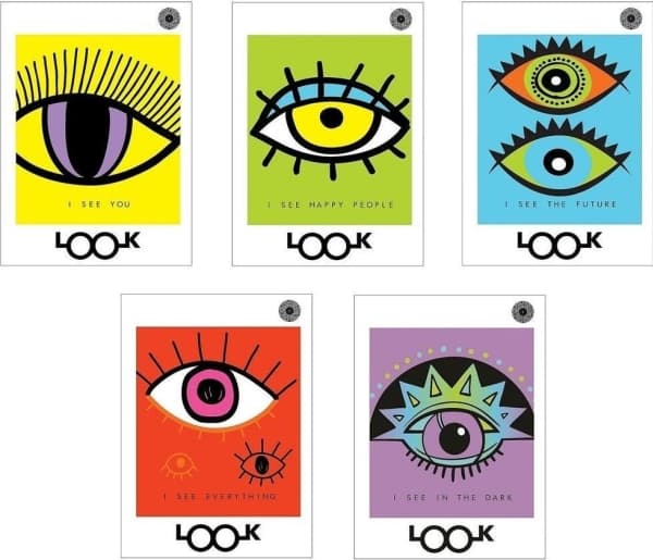 Notebook A5/60K, checkered Look (10 pcs)