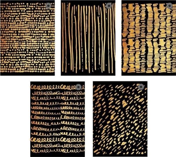 Notebook A5/60K Scribbles grid (10 pcs)