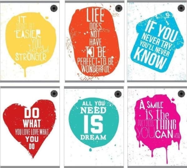 Notebook A5/80K, Grunge grid (10 pcs)