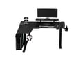 Pikkukuva 5 / 5: Reguliuojamo aukščio kampinis žaidimų stalas Ultradesk Winger LED RGB, Juodos spalvos