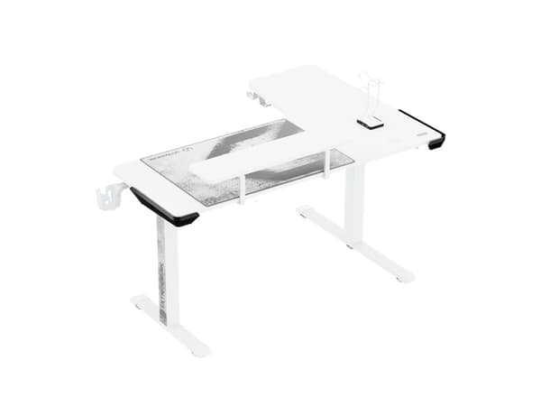 Ultradesk Winger, Hörn, Rektangulär form, Spela, Vit, Vit, Vit