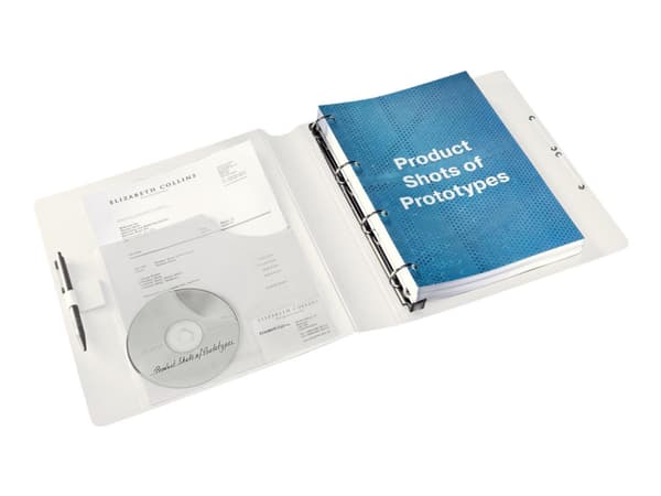 Ringperm Leitz WOW PP 4DR/30mm rosa - (5 stk.)