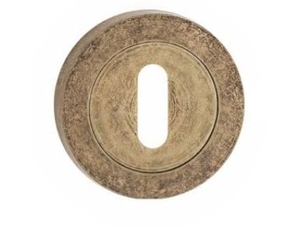 Metal-Bud Escutcheon For Key Tosca Antiq Brass
