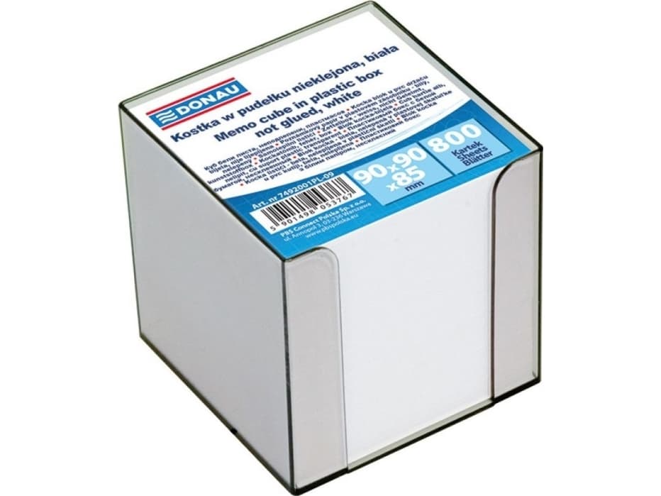 Donau NOTEBOOK IN THE TRAY DONAU 95X95X95MM WHITE