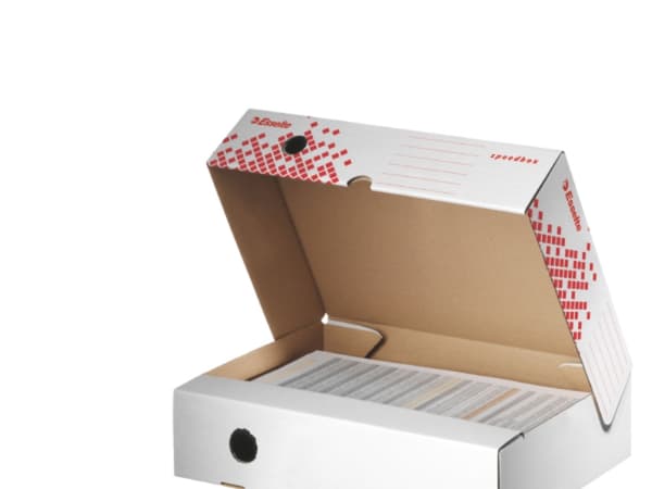 Esselte Speedbox, Punainen, Valkoinen, A4, 180 g, 80 x 350 x 250 mm
