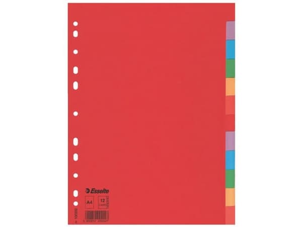 Esselte Esselte dividers made of colored cardboard. A4 (100 202 N)