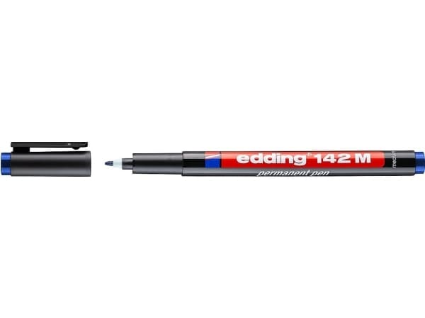 Edding 4-142003, Blå, Fint, Sort, Rund, 1 mm, Tyskland