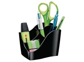 Borddispenser Cep Ellypse GreenSpirit, af genbrugsmasteriale, 4 rum, sort
