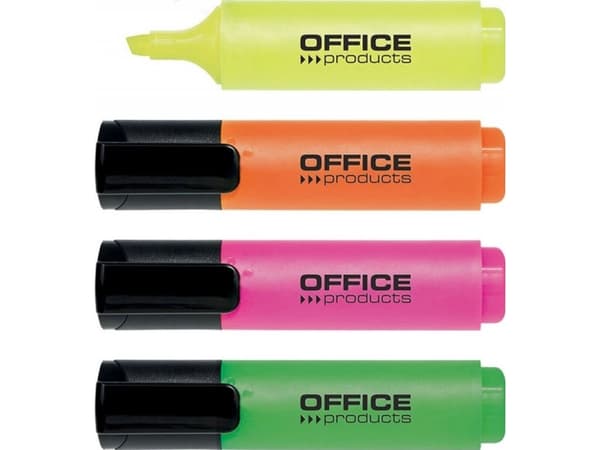 Office Products Highlighter 2-5mm (line), 4pcs, assorted colors