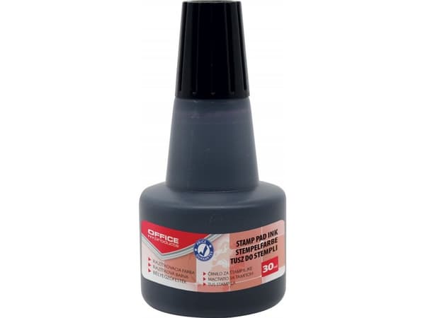 Office Products Tusz do pieczątek OFFFICE PRODUCTS, 30ml, czarny