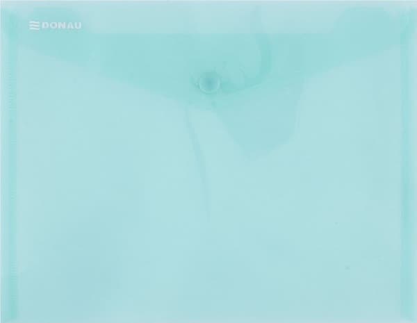 Donau KONVOLUTTMAPPE C5 240X186X0,18MM MED LÅSE PP TRANSPARENT GRØNN 8547001PL-06