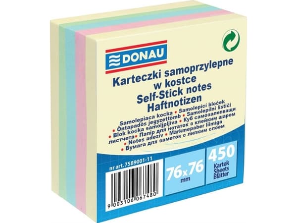 Donau SAMOP BLOKK 76X76 BLANDING AV FARGER 12 STK. 7586012-99
