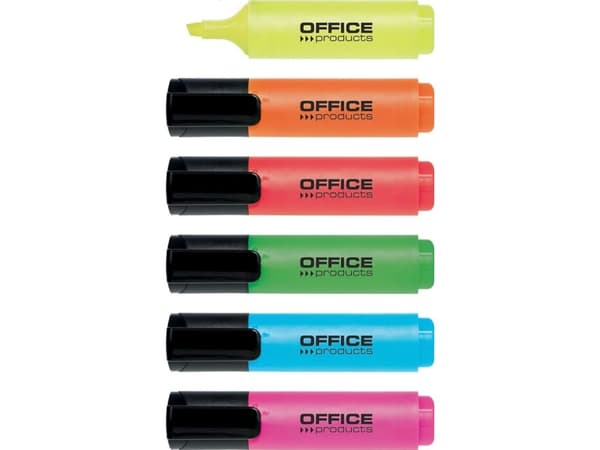 Office Products Highlighter 2-5mm (line), 6 pcs, assorted colors