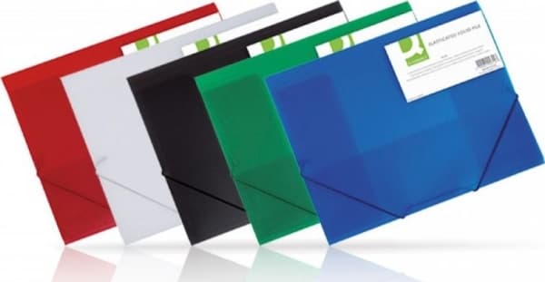 Connect Folder Clip & Elastic Frosted Black, A4, Svart, 320 mm, 248 mm, 24 styck