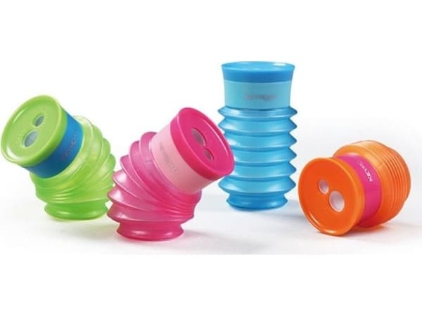 Keyroad Stretch Utvidbar dobbel sliper med blisterbeholder, blanding av farger