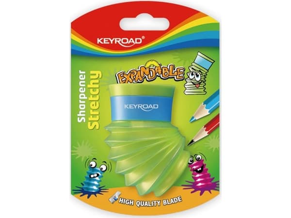 Keyroad Stretch Utvidbar dobbel sliper med blisterbeholder, blanding av farger