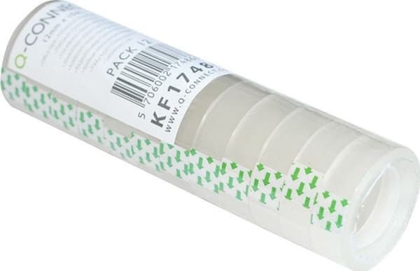 Q-Connect Q-CONNECT kontortape, 12mm, 10m, 12 stk.