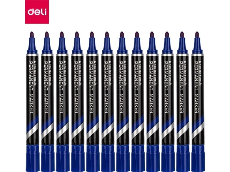 Deli PERMANET MARKER DELI U10030 BLUE ROUND 1.5MM