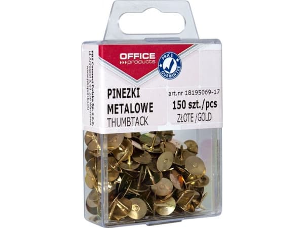 Kontorsprodukter OFFICE PRODUCTS metallstift, i ask, 150 st, guld