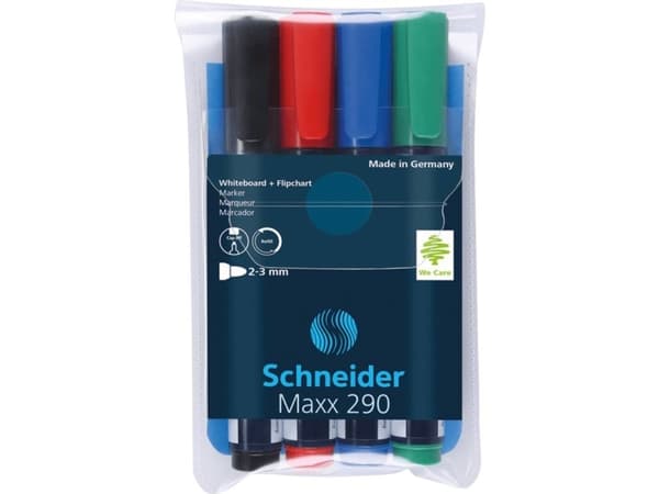 Schneider  MARKERÓW DO TABLIC MAXX 290 SCHNEIDER 4 KOLORY