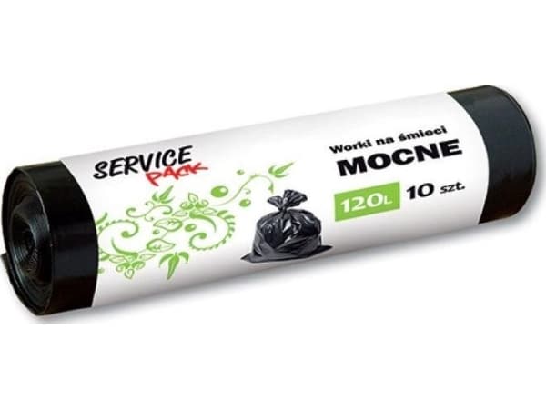 Stella Waste bags STELLA, LDPE, strong, 120 liters, 10 pcs., Black