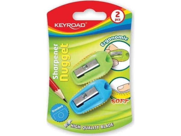 Keyroad Single pencil sharpener Nugget mix of colors