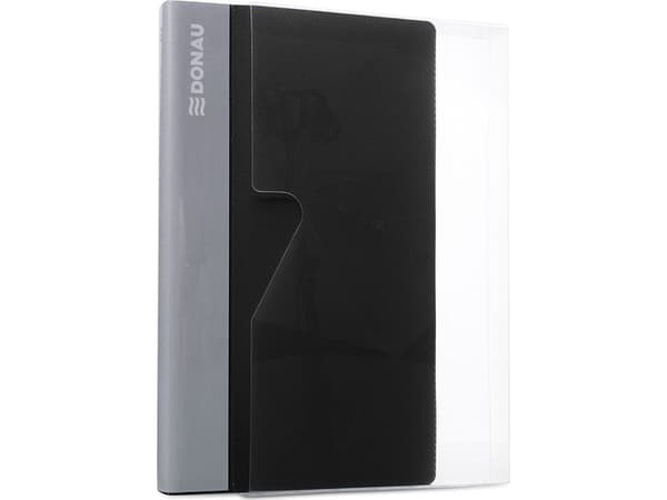Donau Business Card Holder PP DONAU 480 W BLACK, BLACK