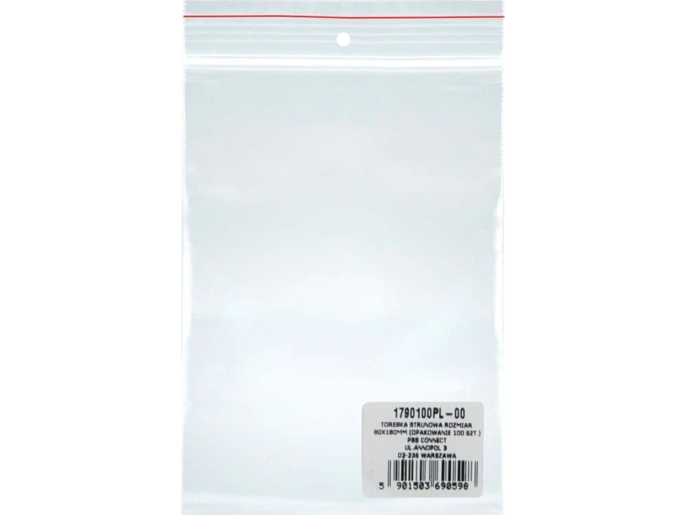 Donau String bag DONAU, PP, 80x180mm, 100pcs, transparent