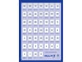 Pikkukuva 2 / 2: MULTI 3 Yleiskäyttöiset etiketit, 105x74mm, suorakulmainen, valkoinen 100 kaaria.