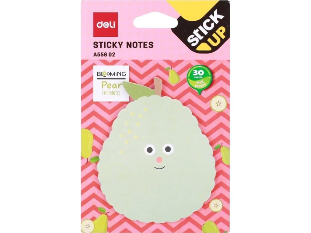 Deli SELF-ADHESIVE NOTEBOOK DELI A55602 76MM * 76MM 30 SHEETS FRUITS SERIES