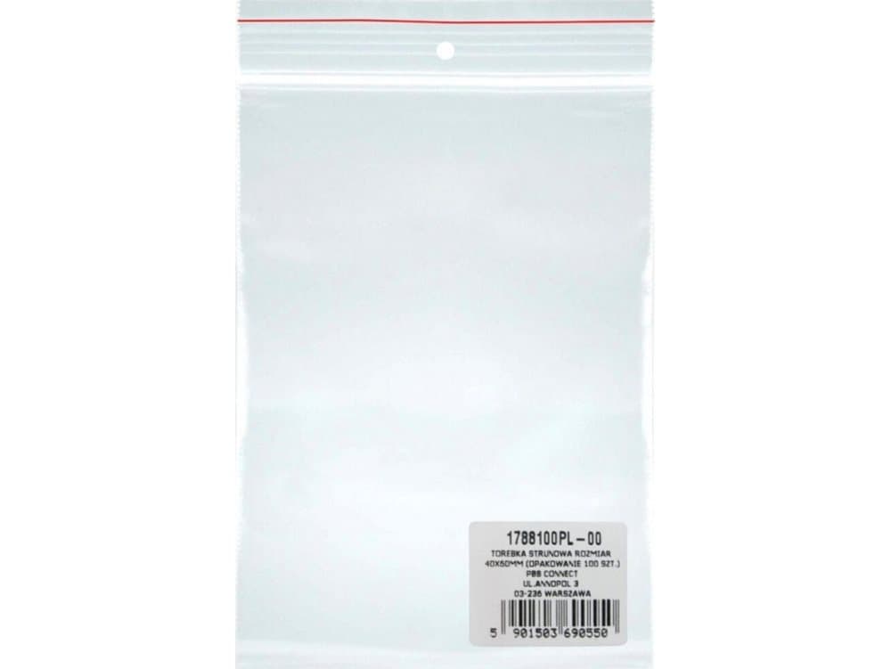 Donau String bag DONAU, LDPE, 70x100mm, 100pcs, transparent