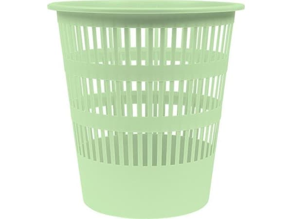 DONAU LIFE soptunna, genombruten, 12 l, pastell, grön