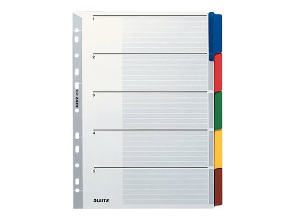 Leitz - Jakajat - 5-osaiset - A4 - välilehdillä (5 kpl)
