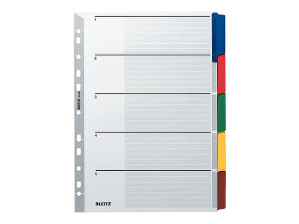 Leitz - Jakajat - 5-osaiset - A4 - välilehdillä (5 kpl)
