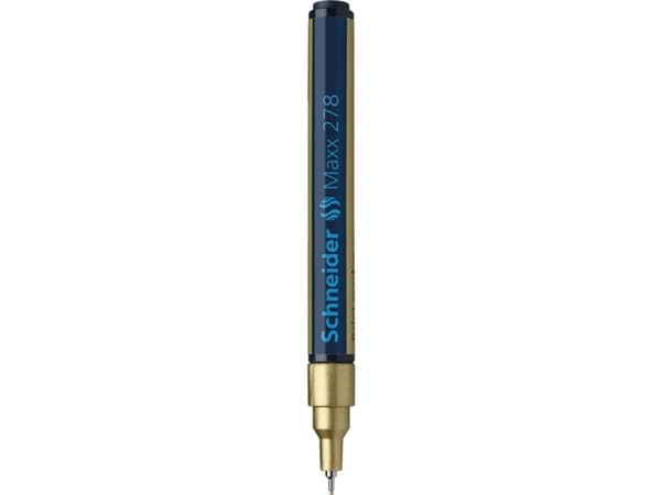 Schneider Schreibgeräte Maxx 278, Gull, Blå, Gull, Fint, Fin tupp, 0,8 mm, 300 °C