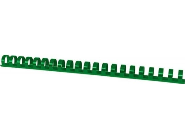 Kontorsprodukter OFFICE PRODUCTS bindningskammar, A4, 19 mm (165 ark), 100 st, grön