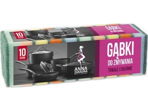 ANNA ZARADNA Dishwashing sponges 1op.-10pcs.
